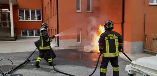 La Guida - A Carrù incendiato un cassonetto dell’immondizia delle scuole elementari