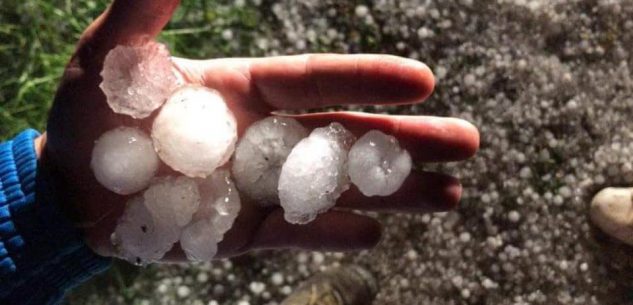 La Guida - Pioggia abbondante, vento e grandine sulla Granda