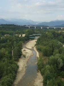Il fiume Stura quasi in secca
