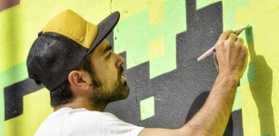 La Guida - Inaugurato a Moiola il murales di pixel art