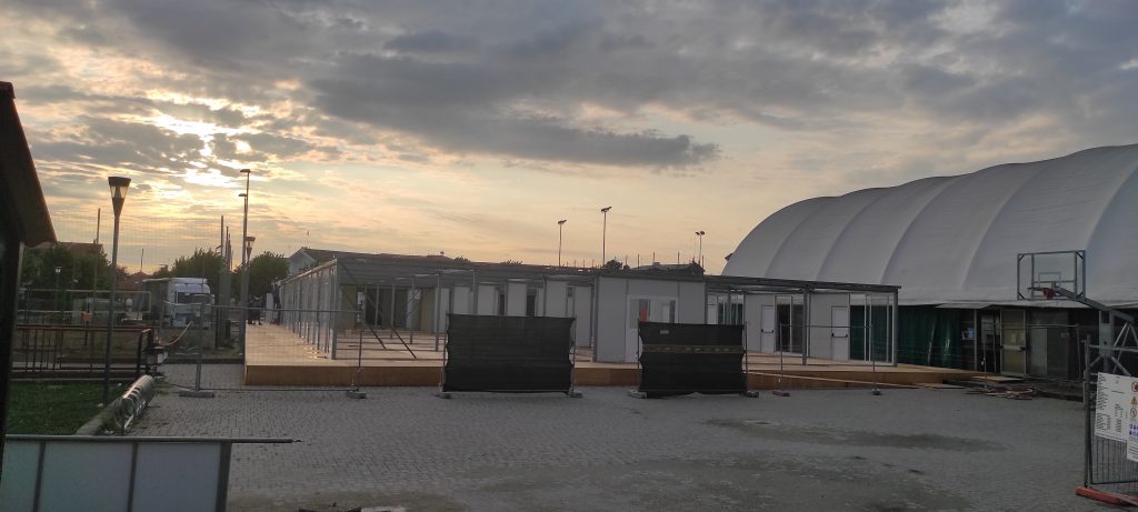 Le nuove aule presso il centro sportivo di via Monte Ollero