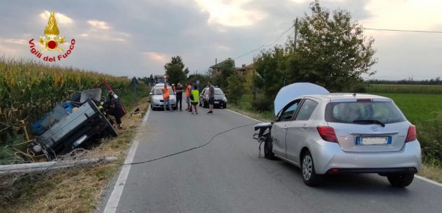 La Guida - Incidente a Morozzo, intervento dei Vigili del Fuoco