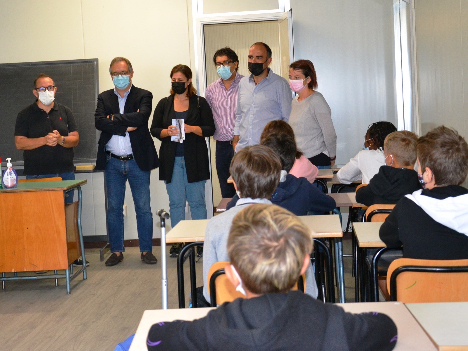 Busca - Inizio anno scolastico nei moduli prefabbricati