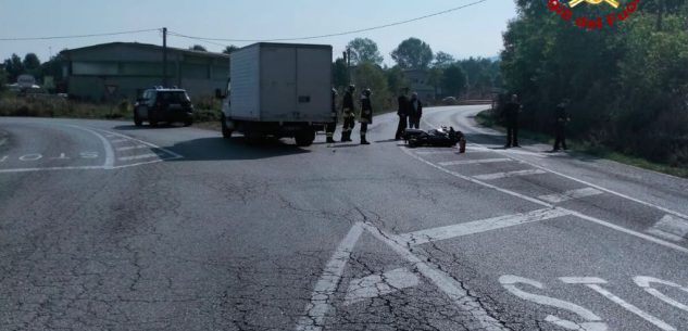 La Guida - Moto contro furgone a Peveragno