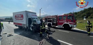 La Guida - Scontro tra due furgoni sulla strada tra Vignolo e Cervasca