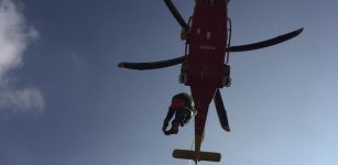 La Guida - Elisoccorso in azione per un ciclista ferito a Viola