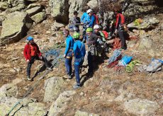 La Guida - Esercitazione per i tecnici del soccorso alpino di Cuneo in valle Gesso