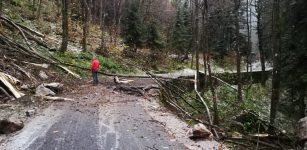 La Guida - Strada per il Pian delle Gorre chiusa a causa di una caduta massi