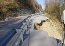 La Guida - Cantiere a San Michele Mondovì per sistemazione frana di valle