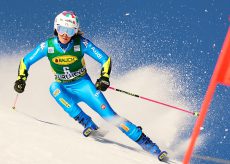 La Guida - Marta Bassino in gara nel Gigante sulla pista di Are