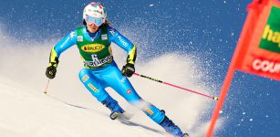 La Guida - Marta Bassino in gara nel Gigante sulla pista di Are