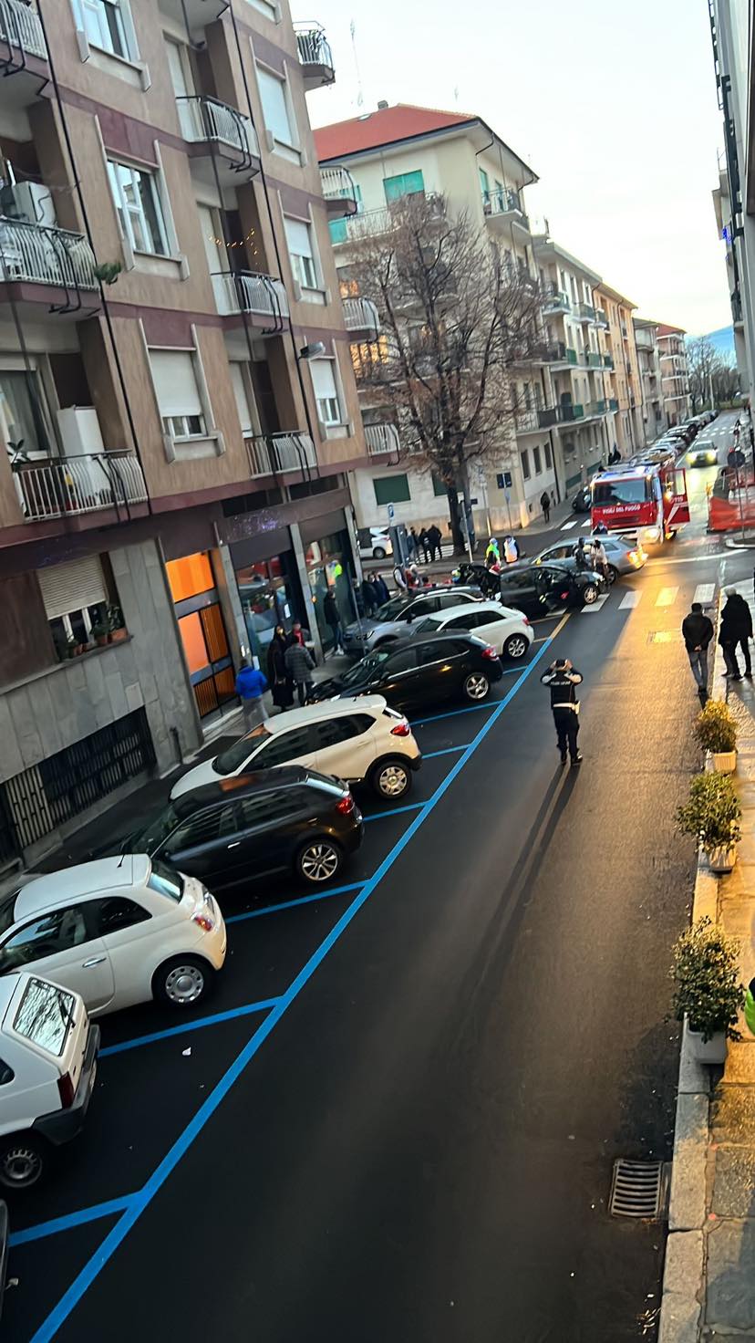 Cuneo, incidente tra via Schiaparelli e via Bassignano