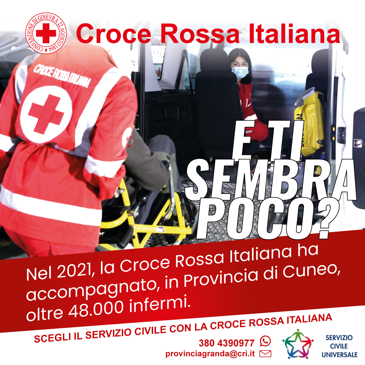 Servizio civile, progetti per 14 giovani in Croce Rossa a Cuneo