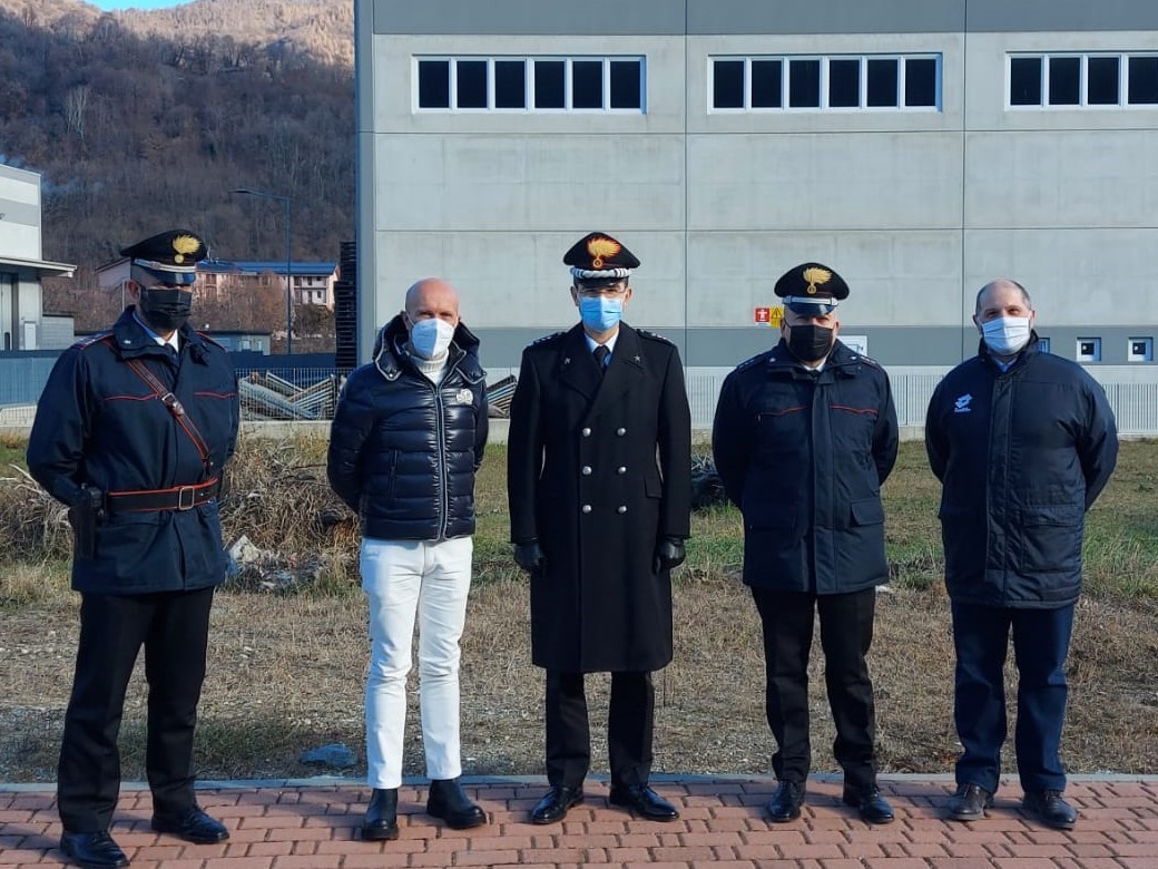 I vertici provinciali dell’Arma dei Carabinieri in visita a Venasca