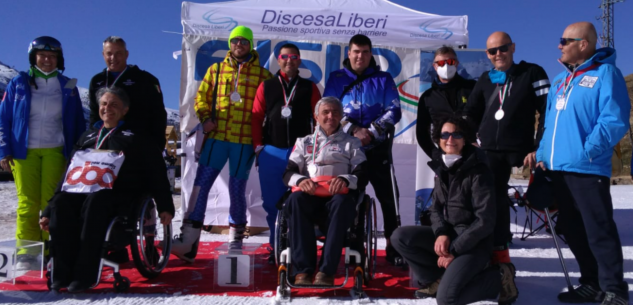 La Guida - Aldo Baudino due volte sul podio nella Coppa Italia di sci paralimpico
