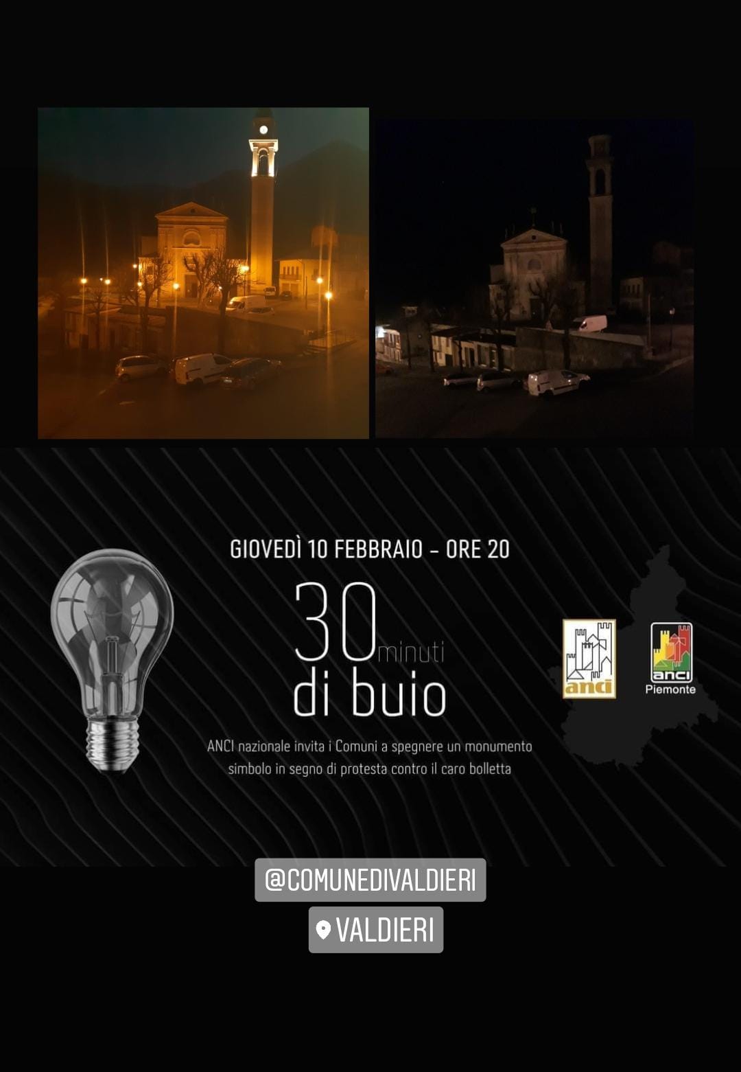 Enti locali contro il caro energia, anche Valdieri ha aderito