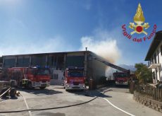 La Guida - Incendio in un capannone a Villar San Costanzo