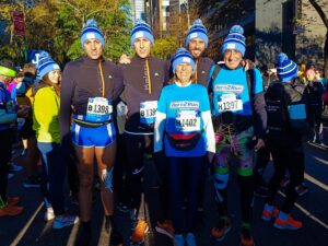 La famiglia Bessone alla maratona di NY nel 2019