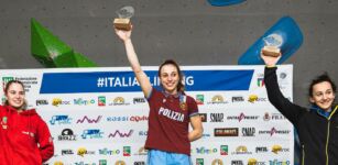 La Guida - Coppa Italia di arrampicata sportiva, Irina Daziano sul podio