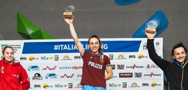 La Guida - Coppa Italia di arrampicata sportiva, Irina Daziano sul podio