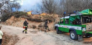 La Guida - Incendio sulla collina di Costigliole Saluzzo