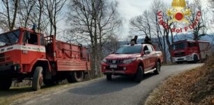 La Guida - Incendio a Garessio, due ettari di bosco bruciati