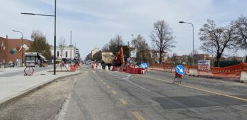 La Guida - Cuneo, spartitraffico in corso Francia