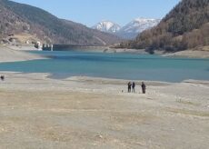 La Guida - Poca acqua nel lago artificiale di Pontechianale