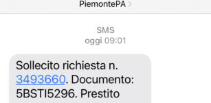 Messaggi di pagamento da PiemontePA, attenzione alla truffa La Guida - Messaggi di pagamento da PiemontePA, attenzione alla truffa