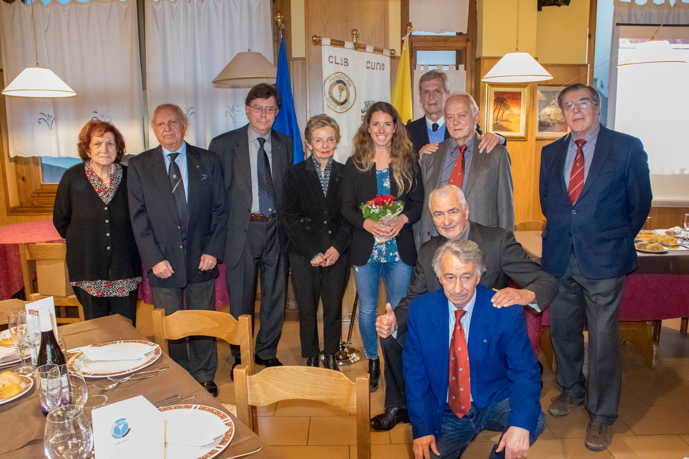 Marta Bassino alla riunione del Panathlon Club di Cuneo