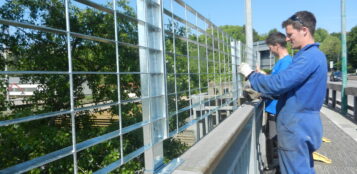 La Guida - In corso i lavori per alzare il parapetto del ponte sul Gesso