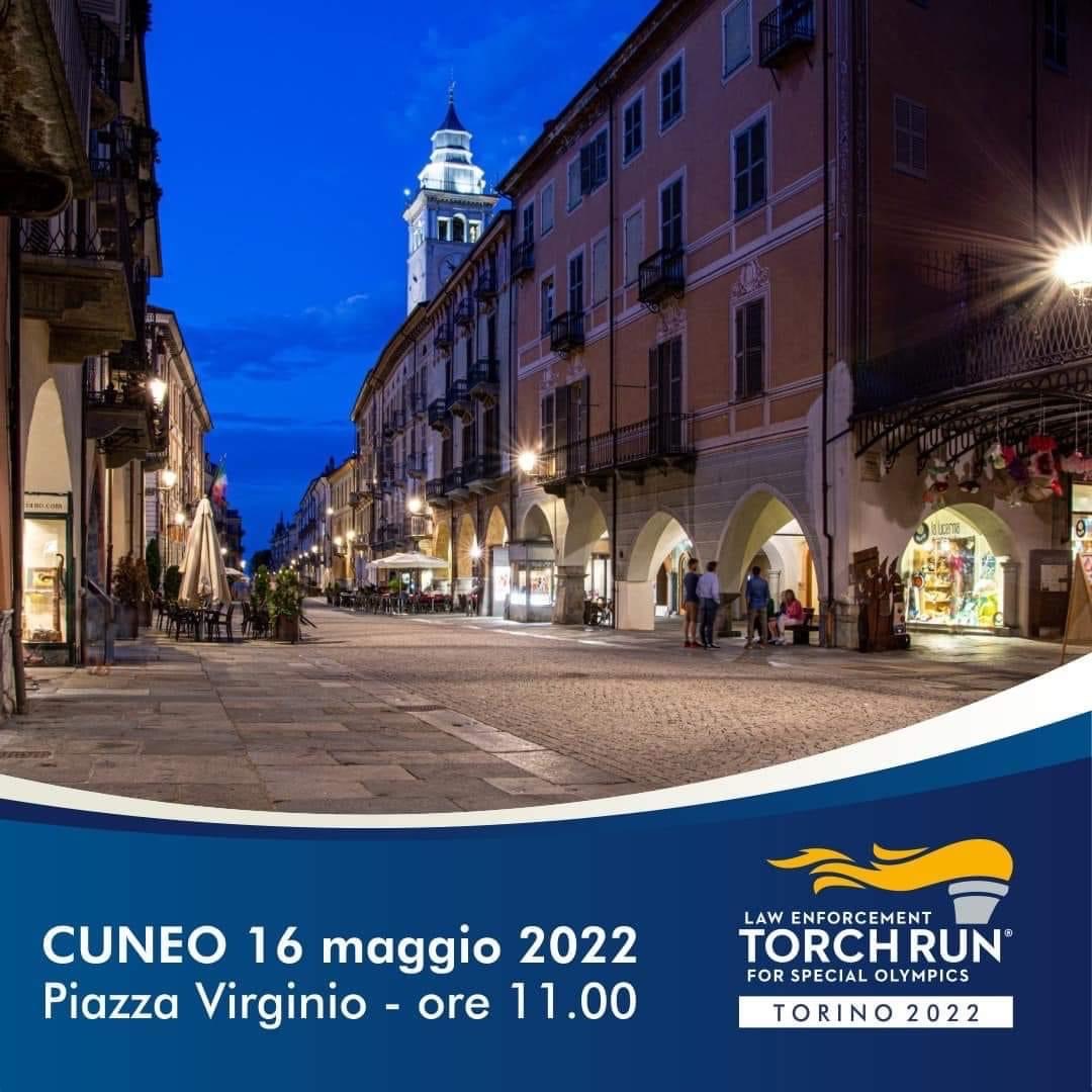 A Cuneo la torcia dei giochi nazionali estivi Special Olympics