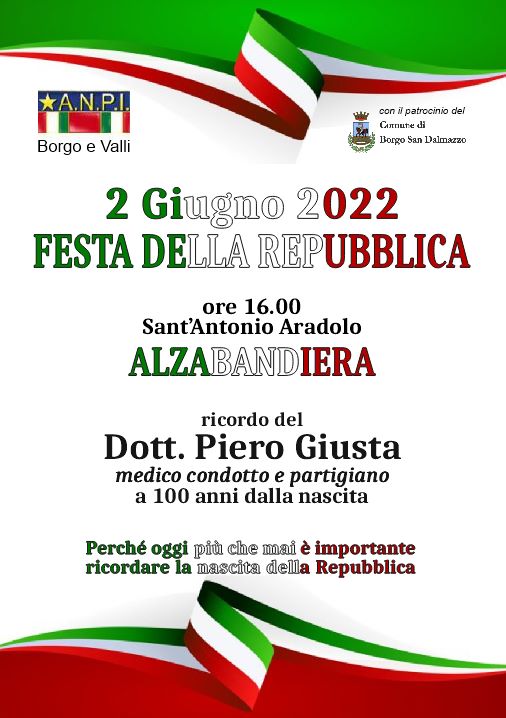 Borgo, Festa della Repubblica a Sant’Antonio Aradolo
