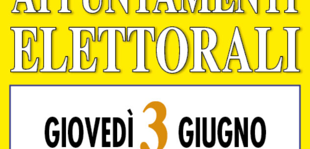 La Guida - Gli appuntamenti elettorali di venerdì 3 giugno