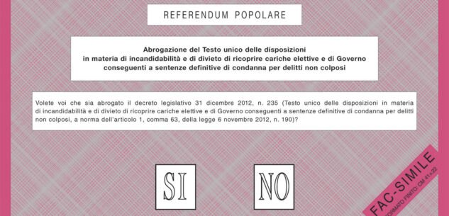 La Guida - Referendum 1, scheda rossa: Incandidabilità e legge Severino