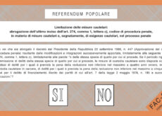 La Guida - Referendum 2, scheda arancione: misure cautelari