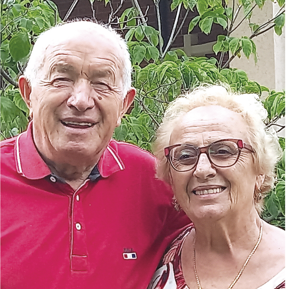 Giuseppe Chiapella con la moglie Teresina