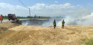 La Guida - Fiamme in un appezzamento di frumento (video)