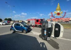 La Guida - Scontro tra due veicoli a Savigliano, soccorsi alle persone ferite