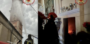 Incendio in una cappella nella zona di Niella Tanaro La Guida - Incendio in una cappella nella zona di Niella Tanaro