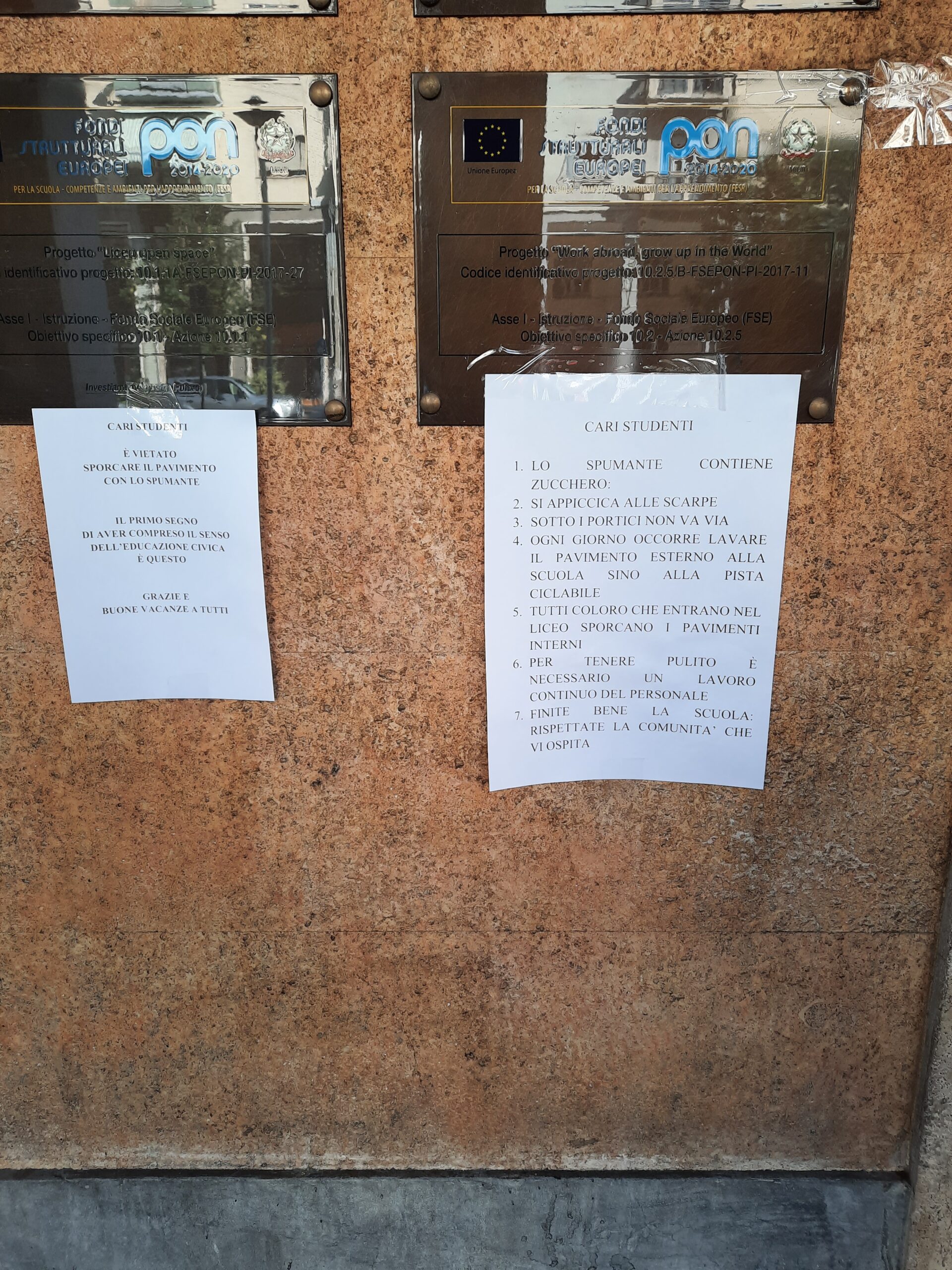 Stop ai festeggiamenti post maturità, il Peano-Pellico interviene