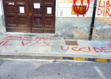 La Guida - Scritte no vax a Cuneo, si cercano i responsabili