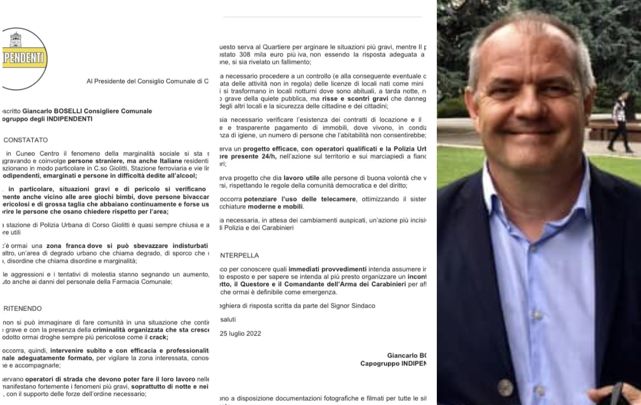 Boselli: “Il Prefetto convochi Comitato ordine dedicato a corso Giolitti”