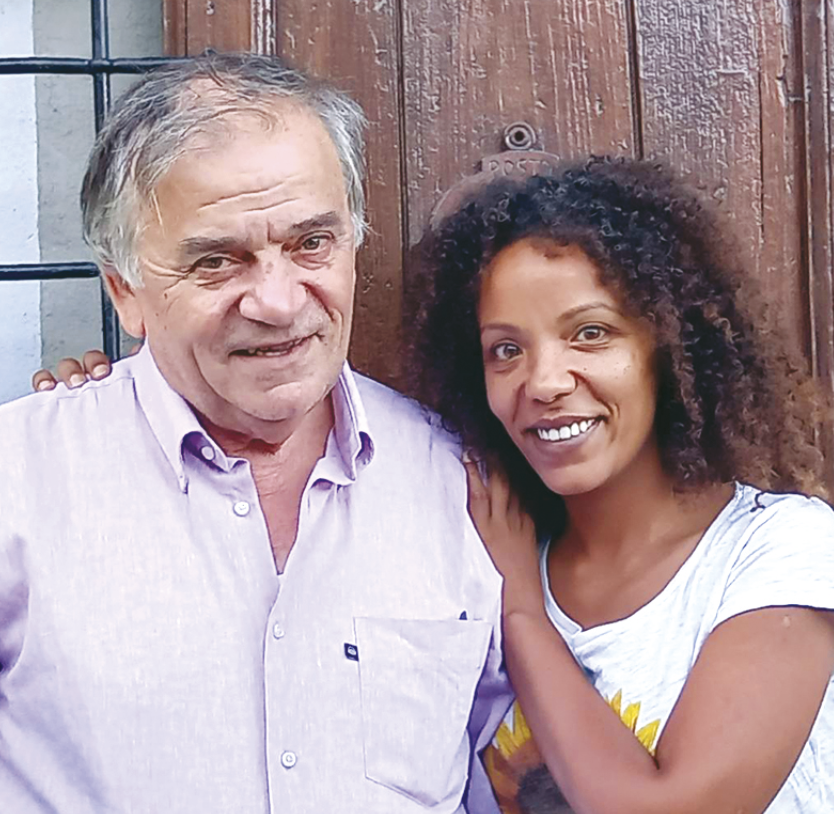 Antonio Chiavegato con la figlia