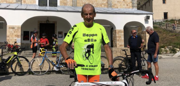 La Guida - In bici a Sant’Anna di Vinadio per il suo 88° compleanno