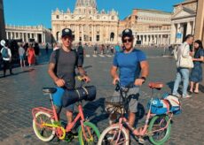 La Guida - Dopo 708 km in “Graziella” Andrea e Fabio sono arrivati a Roma