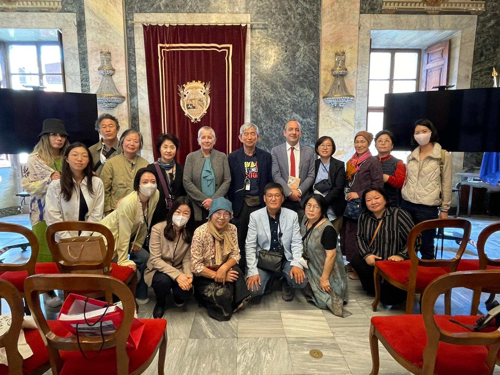 Cuneo, delegazione coreana ricevuta in Comune