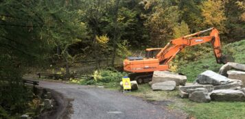 La Guida - Lavori sulla strada per il Colle di Sampeyre