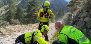 La Guida - Chiusa Pesio: si stacca un sasso dalla parete, escursionista elitrasportato