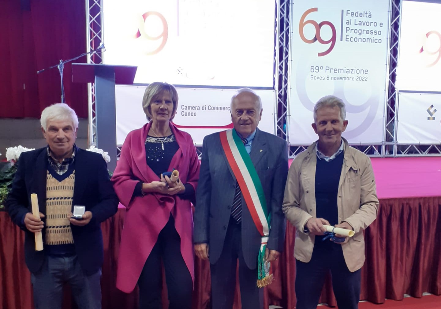 Tre verzuolesi premiati dalla Camera di commercio di Cuneo